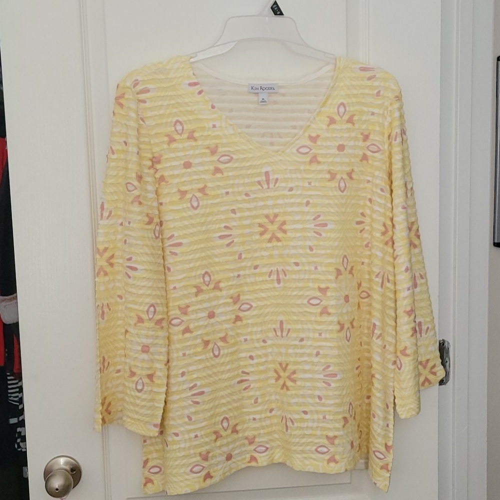 Kim Roger's XL yellow blouse